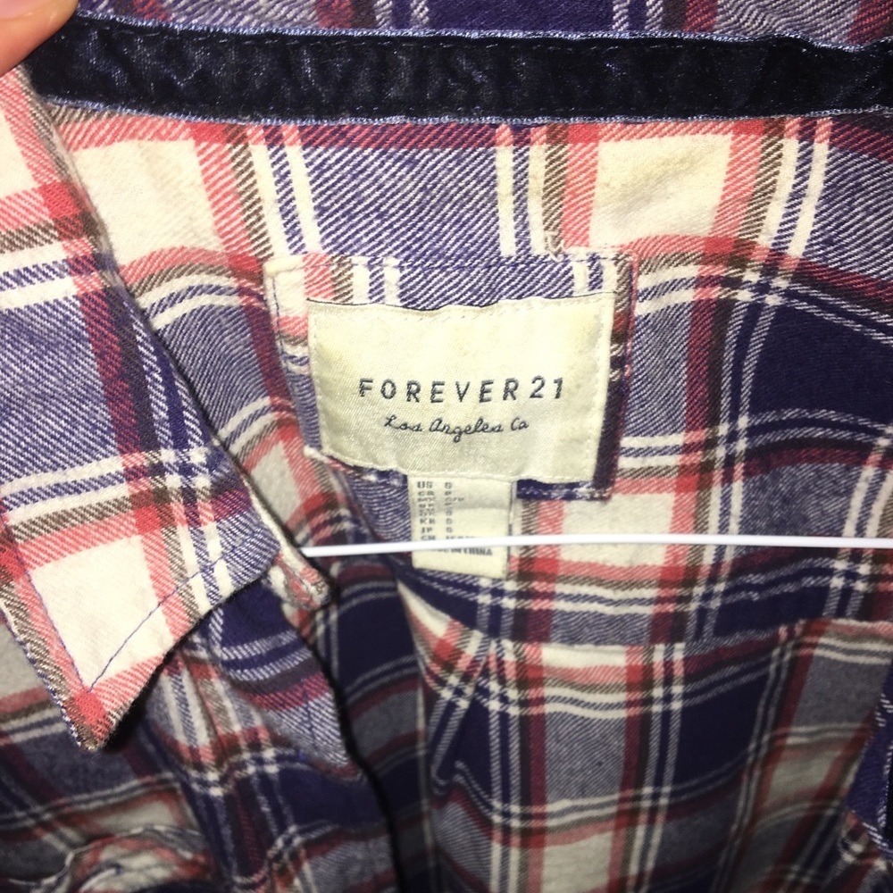 plaid long sleeve shirt forever 21